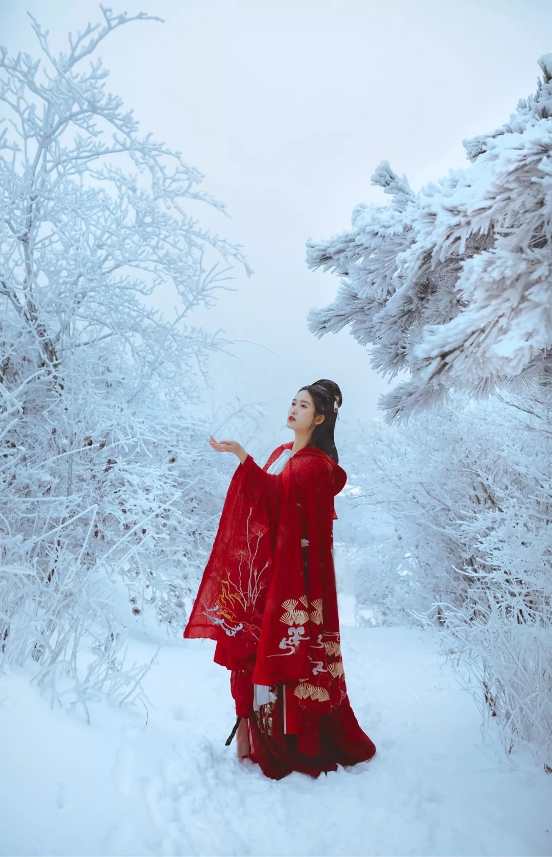 杭州｜穿汉服感受第一场大雪，太美了！
