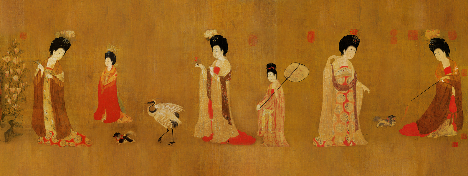 数字科技“复活”盛唐仕女!文博会山东展区上演《簪花仕女图》千年穿越 - 第1张 - 汉服颂 数字科技“复活”盛唐仕女!文博会山东展区上演《簪花仕女图》千年穿越 - 第1张