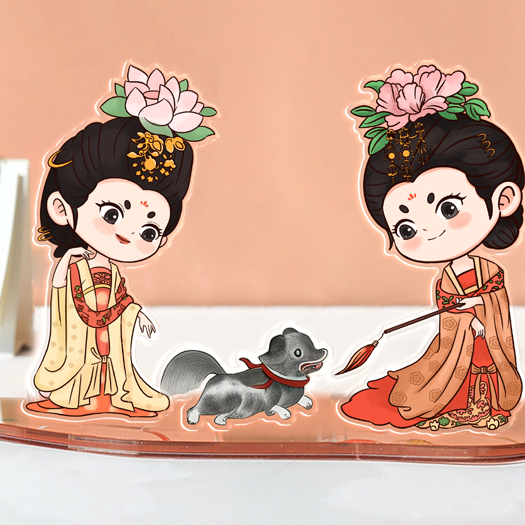 数字科技“复活”盛唐仕女!文博会山东展区上演《簪花仕女图》千年穿越 - 第12张 - 汉服颂 数字科技“复活”盛唐仕女!文博会山东展区上演《簪花仕女图》千年穿越 - 第12张