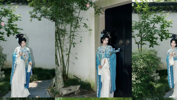 【汉服写真】宋制复原·仕女图拙政园雅韵